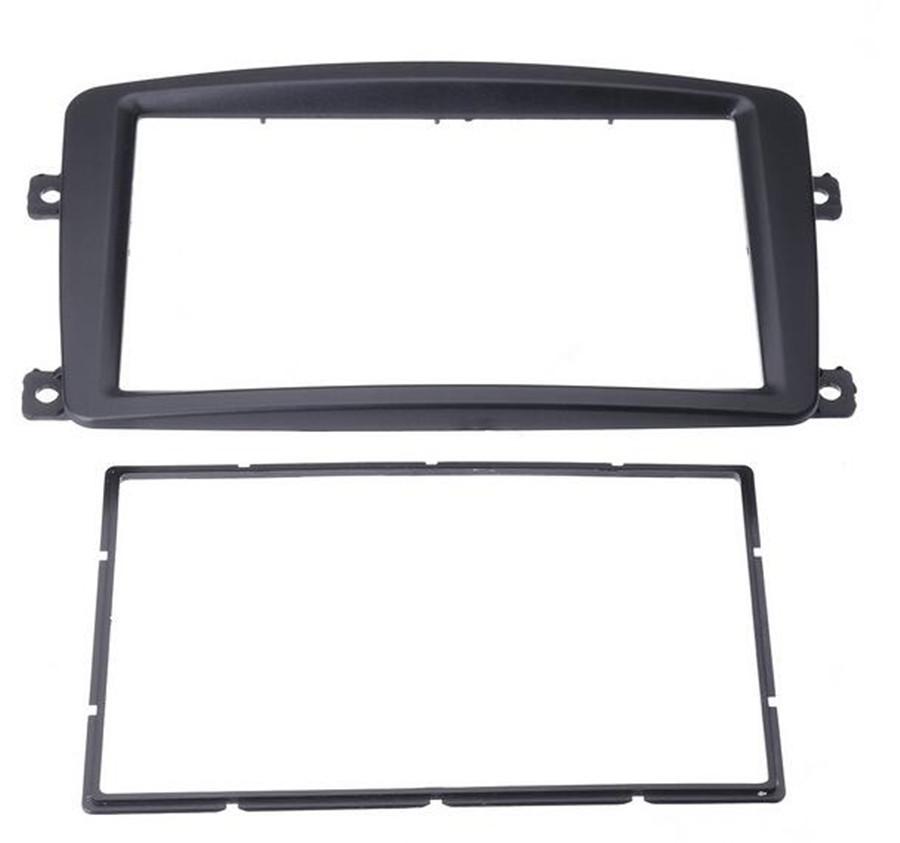 2 Din Car Stereo Radio Fascia Panel Plate Frame CD DVD Dashboard Panel Audio Frame For Mercedes For BENZ C CLASS W203 2002-2004
