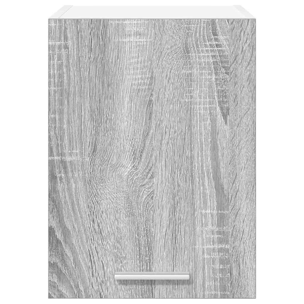 Wall Mounted Cabinet with Door 2 pcs Grey Sonoma and White 30 x 31 x 40 cm