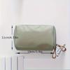 Small Solid Color Portable - Travel Cosmetic Pouch,Storage Organizer for Daily Use for Women Suitable for Travel