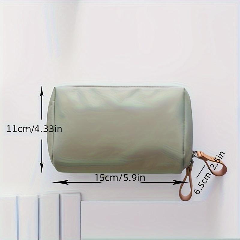 Small Solid Color Portable - Travel Cosmetic Pouch,Storage Organizer for Daily Use for Women Suitable for Travel