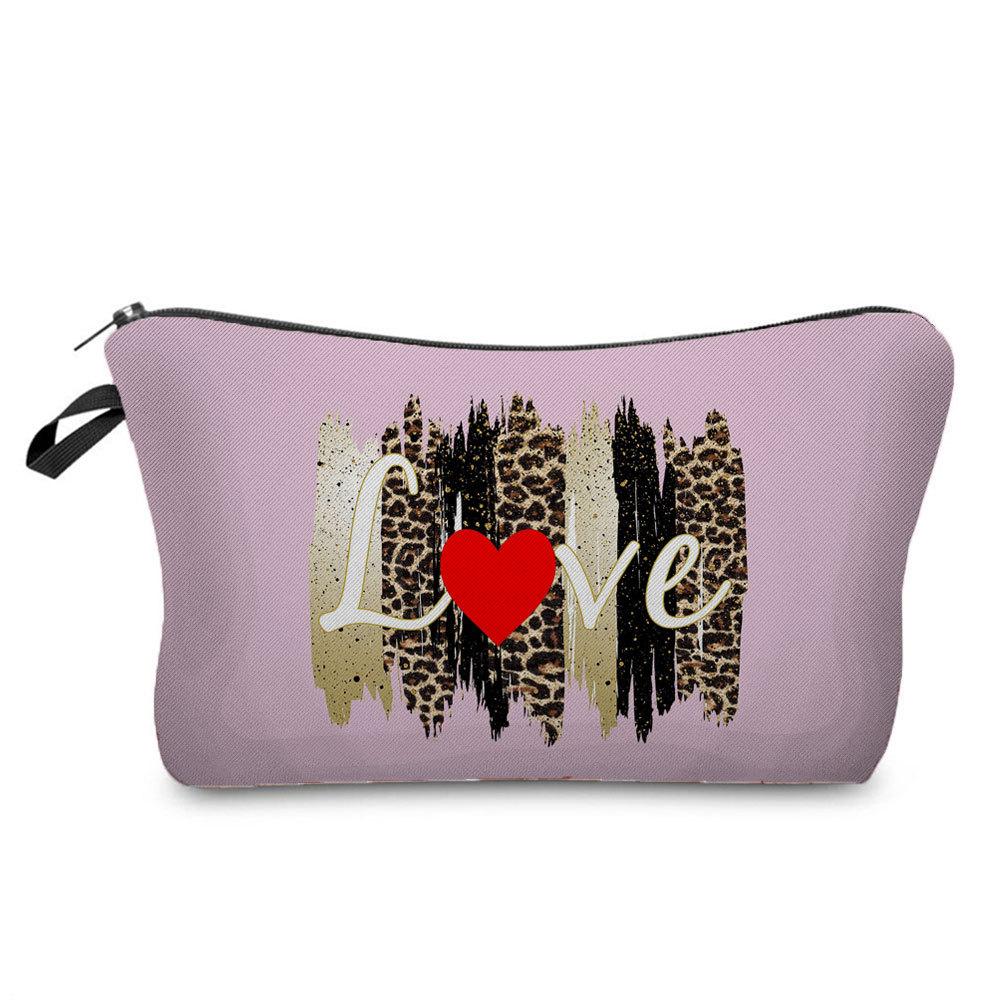 Women Lips Print Cosmetic Bag Toiletries Organize Travel Storage Case 6382