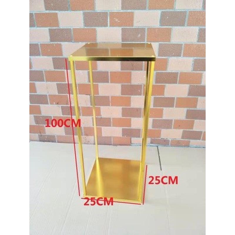 Geometric Square Frame Flower Stand for Weddings - Wrought Iron Artificial Flower Decor