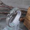 New High-quality Stainless Steel "Viking Crow" Men's Bracelet, Claw Opening Mesh Chain, Punk, Motorcycle Jewelry, Men's Jewelry Gifts