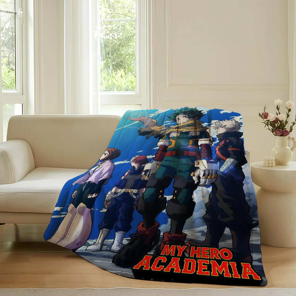 Adventure Anime My Hero Academia Blanket For Sofa Office Bed Plane Travel Sleep Read Relax Camping Soft And Warm