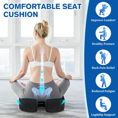 Coussin Orthopédique à Mémoire en Gel, Coussin d'Assise en Forme de U pour la Maison, le Bureau, le Coccyx, Coussin de Chaise Orthopédique, Protéger la Santé