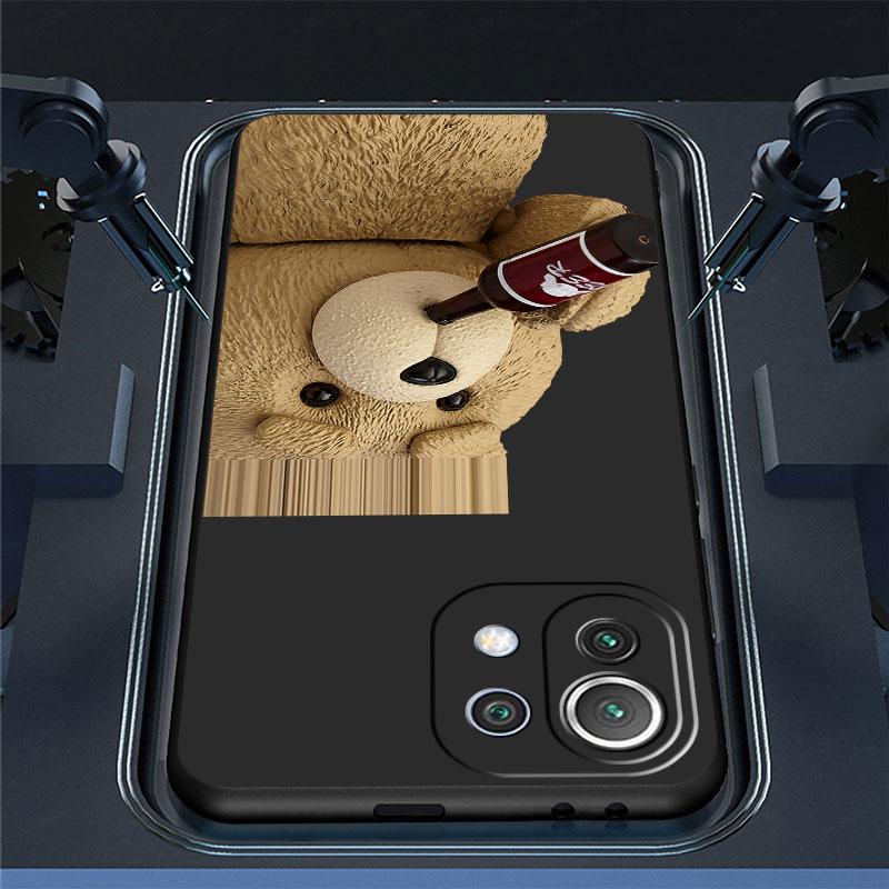 Husă Telefon 20Ultra Negru Intens Astronaut Desen Animat Urs pentru Samsung Galaxy A32 Note 20 Ultra 10 Plus 8 9 A22 A72 S22 S21 S20 Note