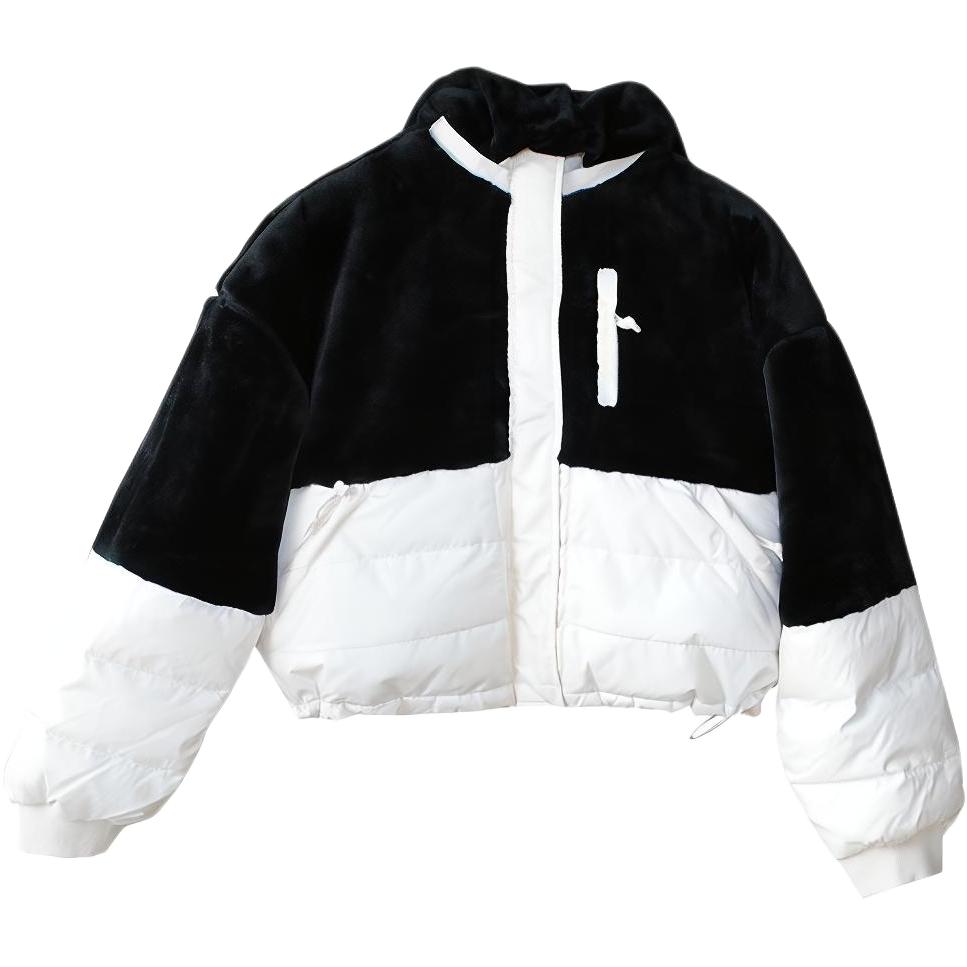 Converse Down Jacket Women s Black White 10022823-A01 XL