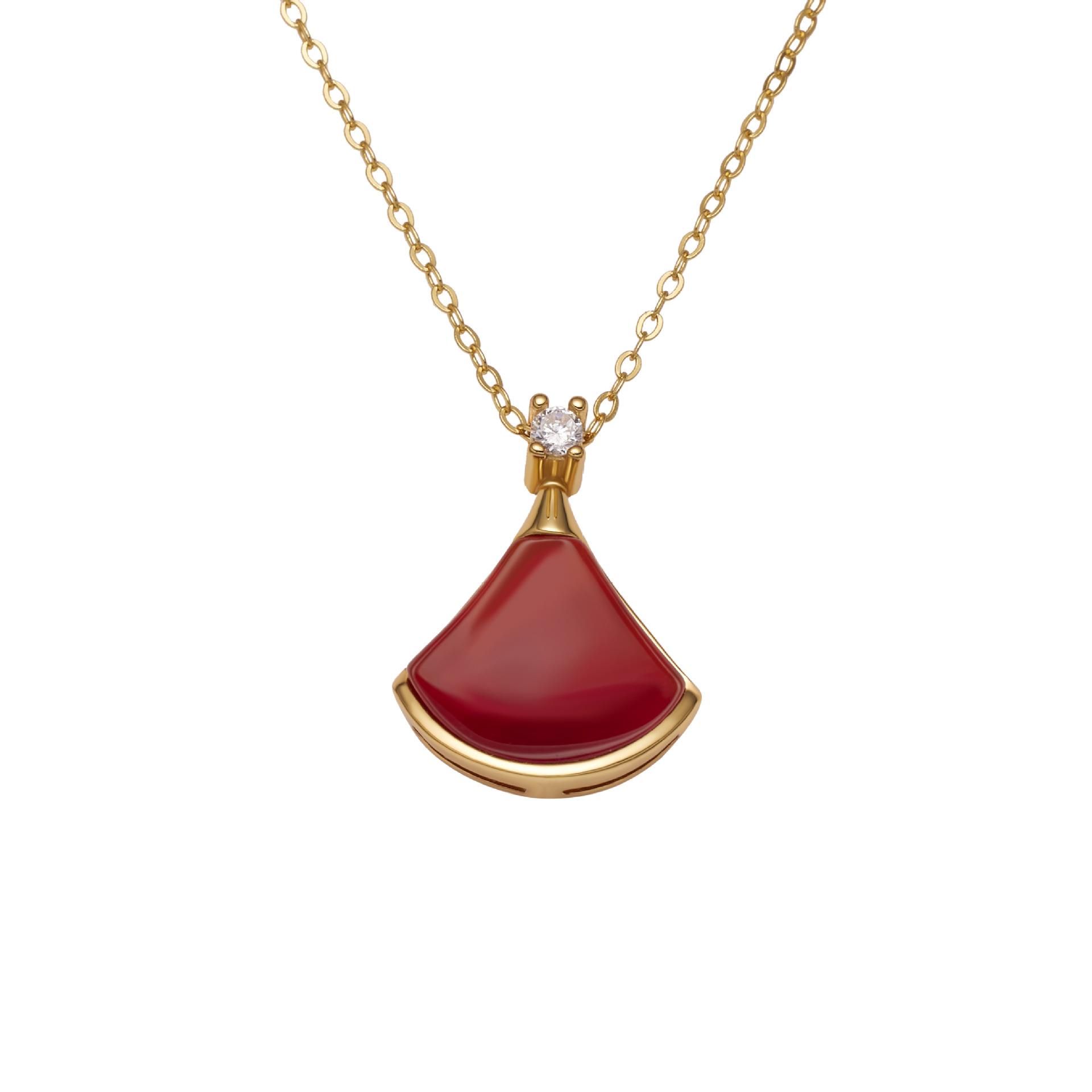 

S925 стерлингового серебра белое ожерелье из рябчика юбка женская мода легкий роскошный веер ракушка кулон премиум ключичная цепочка 925 silver