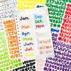 0.5 Inch 5 Sheets Small Letter Stickers Number Alphabet Sticker for Stationery Scrapbook Grad Cup Mug DIY Crafts Art Making