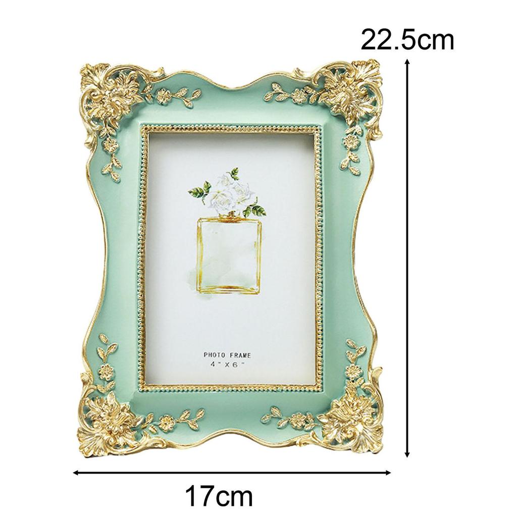 European Style Picture Frame Picture Display Frame Practical Retro Photo Frame for Tabletop Bedroom Wedding Studio Dining Room