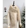 Imitation Ostrich Tassel Versatile Spice Girl Plush Long Hair Scarf Encryption Premium Sense Thickened Warm Scarf Shawl