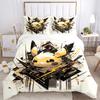 3pcs Pokémon Print Cover Set Ultra Soft, Breathable, and Comfortable Bedding with Stylish Design for Bedroom and Guest Room Decor 1 Cover and 2 M