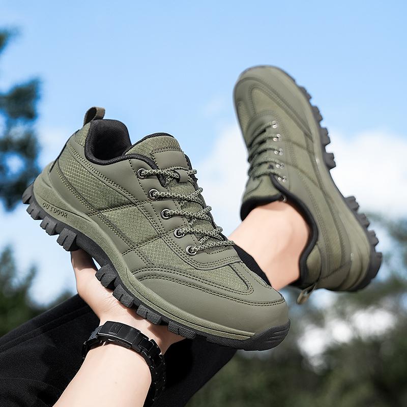 

Мужские альпинистские туфли большого размера, повседневная обувь на толстой подошве, противоскользящая обувь для пешего туризма, весенние уличные износостойкие кроссовки 36-45 36