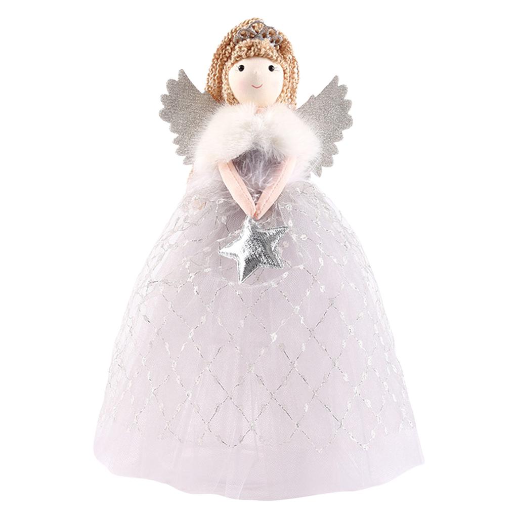 Christmas Angel Ornaments Christmas Hanging Angel with Elegant Dress for Festive Tree Wreath Decor