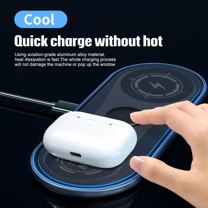 Buy 3 In 1 Wireless Charger Qi Standard Mobile Phone Watch Headset