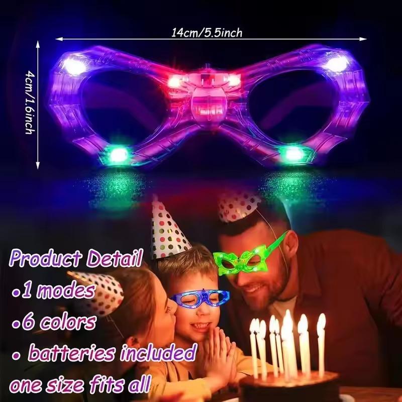 1-60 PZ Occhiali Luminosi al Buio all'Ingrosso Occhiali con Luce LED Decorazioni per Matrimoni Bomboniere Occhiali Luminosi per Bambini Forniture per Feste Adulti