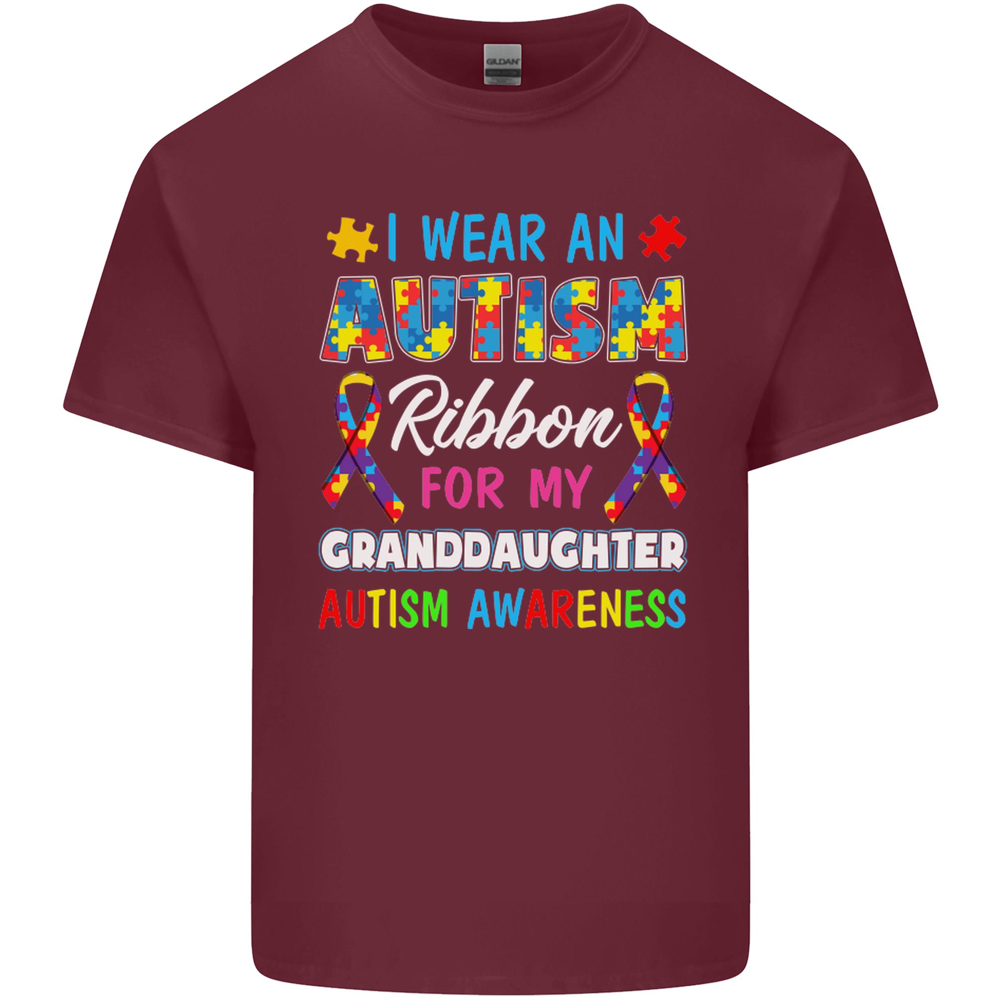 Autism Ribbon For My Granddaughter Autistic Unisexs Light Cotton TShirt S