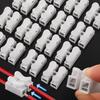 20-200Pc Fast Terminal Block for Cable Terminals Screwless Quick Electrical Connectors Reusable Spring Wire Connector 2 Pin Push