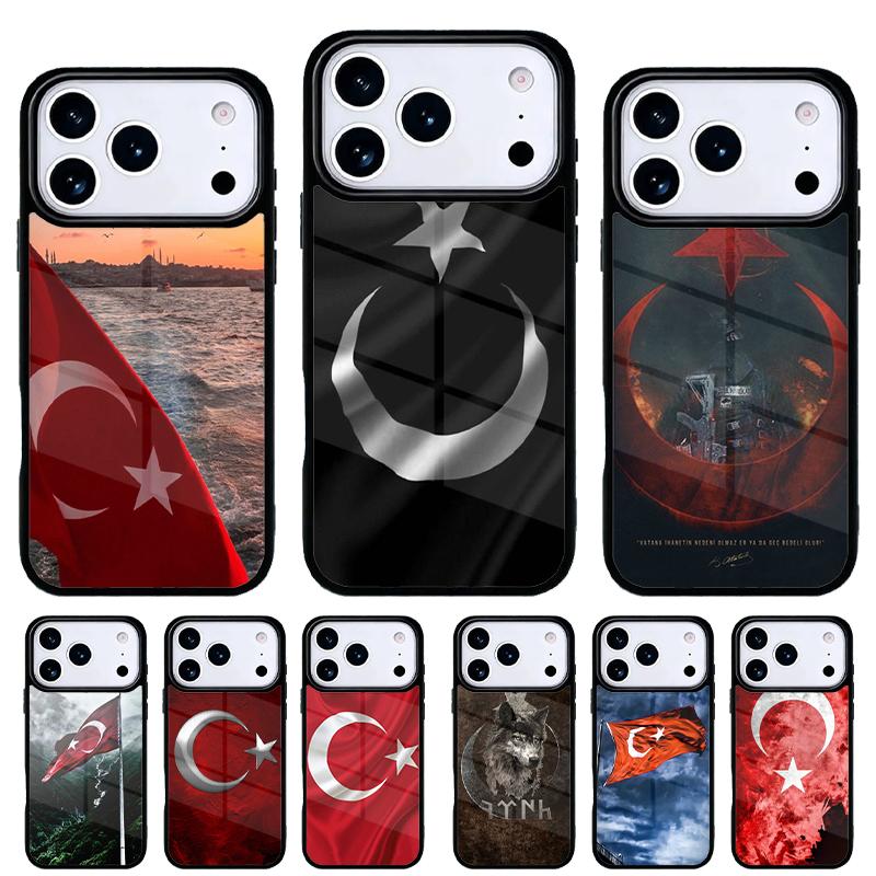 Turkey Turkish Flag Phone Case for iPhone 17 Air 16e 15 14 13 Pro Max Back Cover for 12 11 Pro Coque