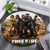 1Pc  Free Fire Circular Print Rug - Home Decoration Carpet For Living Room Bedroom Flooring Computer Chair Area Rug