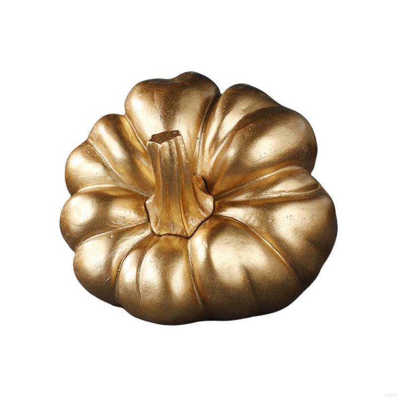 Gold Pumpkin Autumn Decors Decorative Pumpkin for Halloween Thanksgiving Table Centerpieces Mantles Bowl Party Wedding HX6C