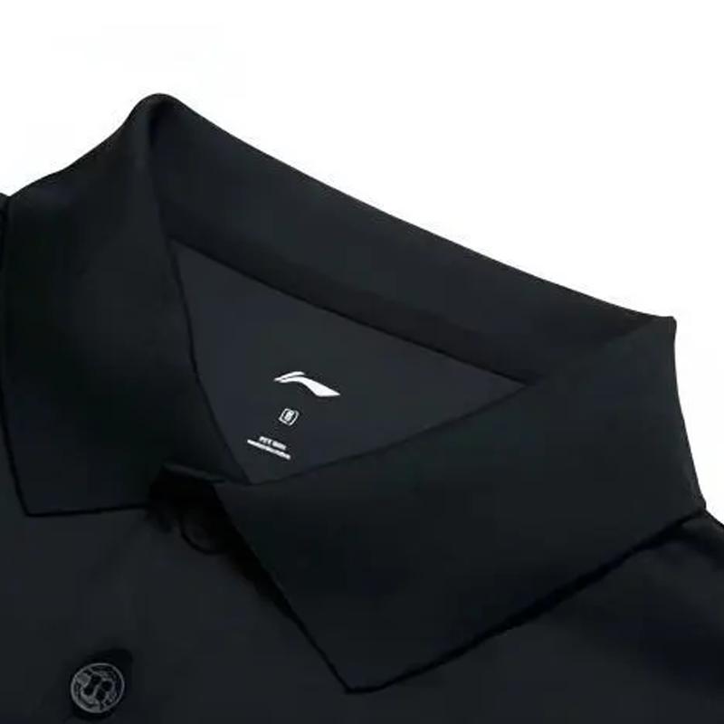 Li-Ning Plain Simple Fashion Breathable Comfortable Short Sleeve Polo Shirt Casual Sports Suit Unisex Polo Shirt APLV495-4+AKST543-3