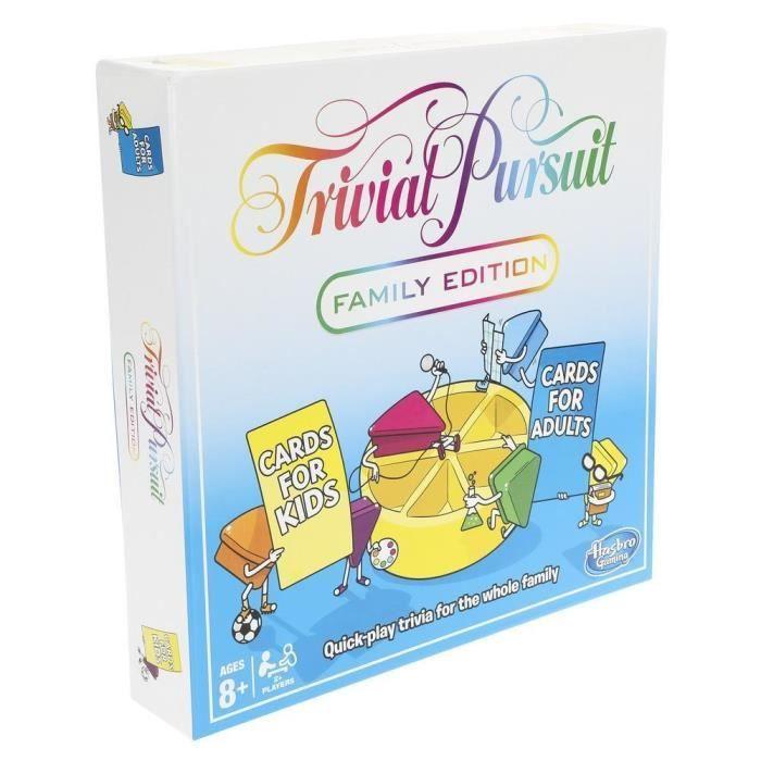 Jeu de questions - HASBRO - Trivial Pursuit Family Edition - 400 cartes - Mixte - 2 joueurs ou plus