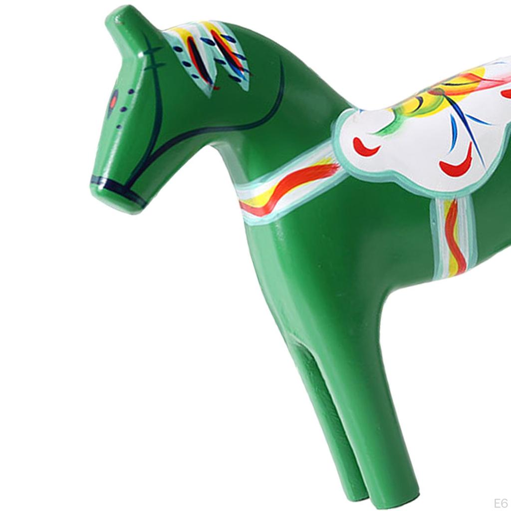 Dala Horse Figurine, Statue, Classic Color Painting, Novel Swedish Statue for