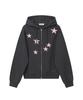 Bauf Stern Symbol Reißverschluss Hoodie [Anthrazit]