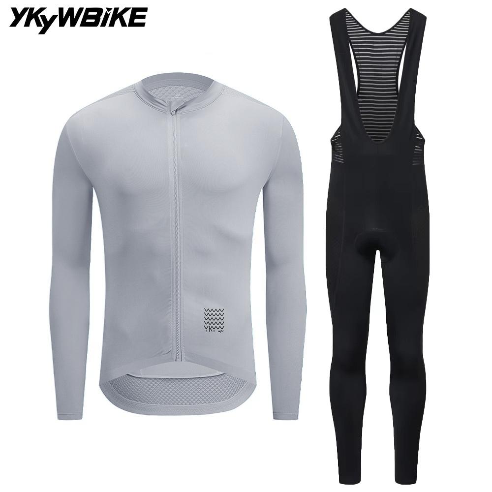 2026 Autumn Breathable  Men's Cycling Sets Long Sleeve Long Bib Pants  Bicycle Clothes Man Cycling Maillot Road Bike Kit Cycling Clothing