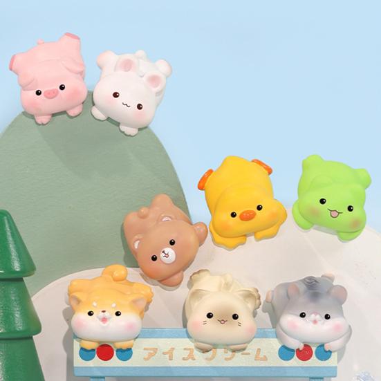 Car Ornament Cartoon Animal Car Dashboard Decoration Rabbit Duck Frog Dog Design Car Figurine High Temperature Resistant Car Accessories