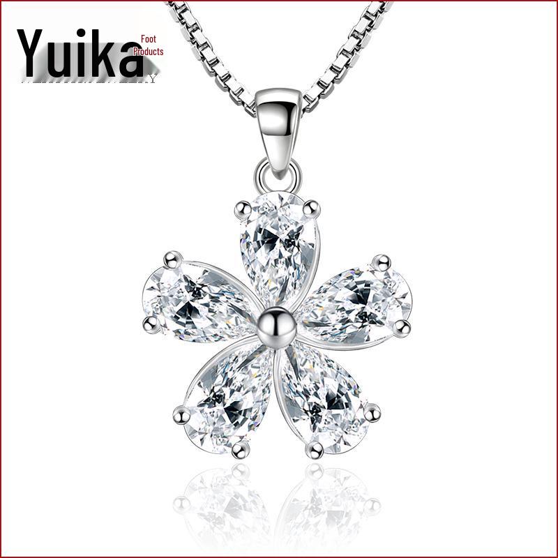 

Кулон в китайском стиле с микро-инкрустацией в виде цветка грушевидной формы для женщин