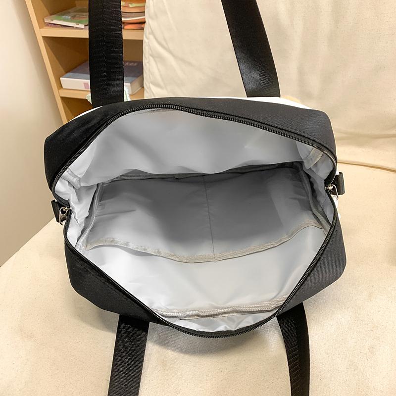 Damska Torba na Ramię Color Block Styl College Studencka Torba Crossbody Torba na Książki do Klasy