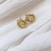 Silver Needle Diamond Stud Earrings: Elegant, Simple Design for Women
