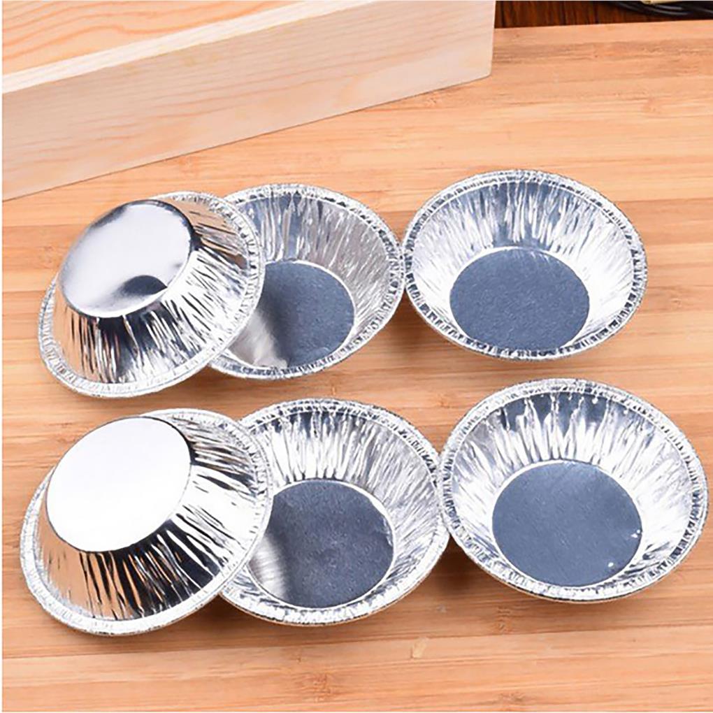 250 Pieces Cupcake Cup Molds Aluminum Foil Disposable Egg Tart Mold DIY Craft Multipurpose Light-weight Muffin Moulds Shop