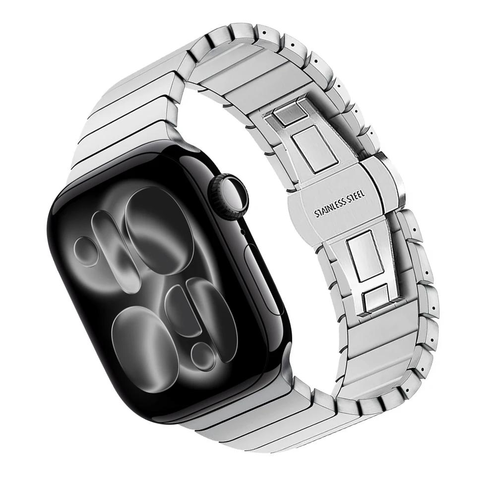 Steel Band For Apple Watch S11 S10 42mm Strap Smartwatch Stainless Steel Link Bracelet iwatch Series SE3 40MM