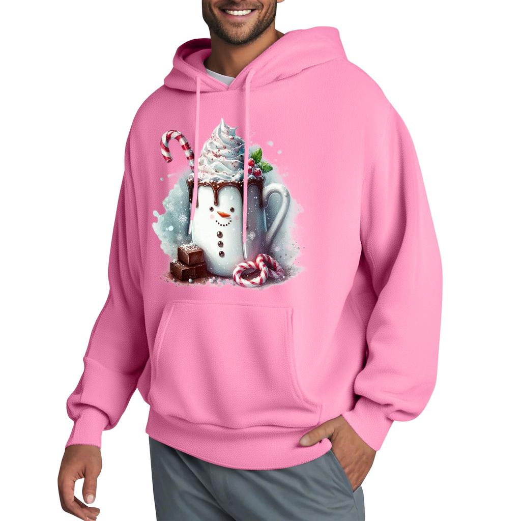 Men's Hooded Sweatshirt, Contrasting Color Sweatshirt, Sports Casual Jacket