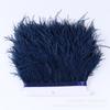 8-10Cm Ostrich Trim Khaki Feather Ribbon Fringe For Sewing High Quality Plumas Crafts Costumes Party Decoration