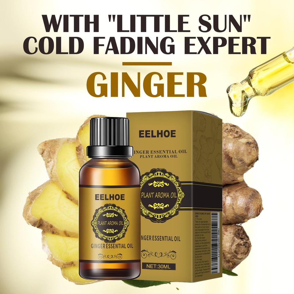 Ginger Essential Oil Slimming Body Massage Natural Fat Burning AntiCellulite Waist Arms Legs Care Promote Metabolism Firming Oil