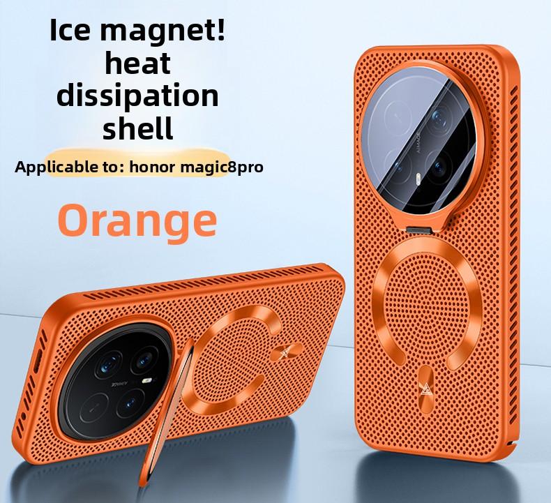 For Huawei Honor Magic 8 Pro Case Hard heat dissipation Magnetic MagSafe Lens Stand Protective Back Cover For Magic 8 8Pro Shell