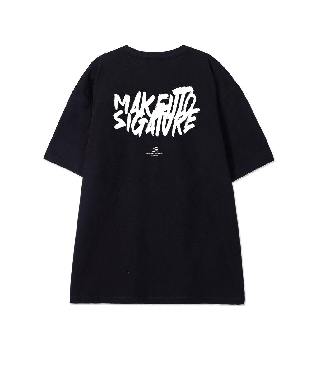Make It Two [Graffiti Logo] Crew Neck Tee_Black M