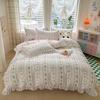 Fresh Style Cotton Bedding Set Floral Duvet Cover Princess Bed Sheets Dorm