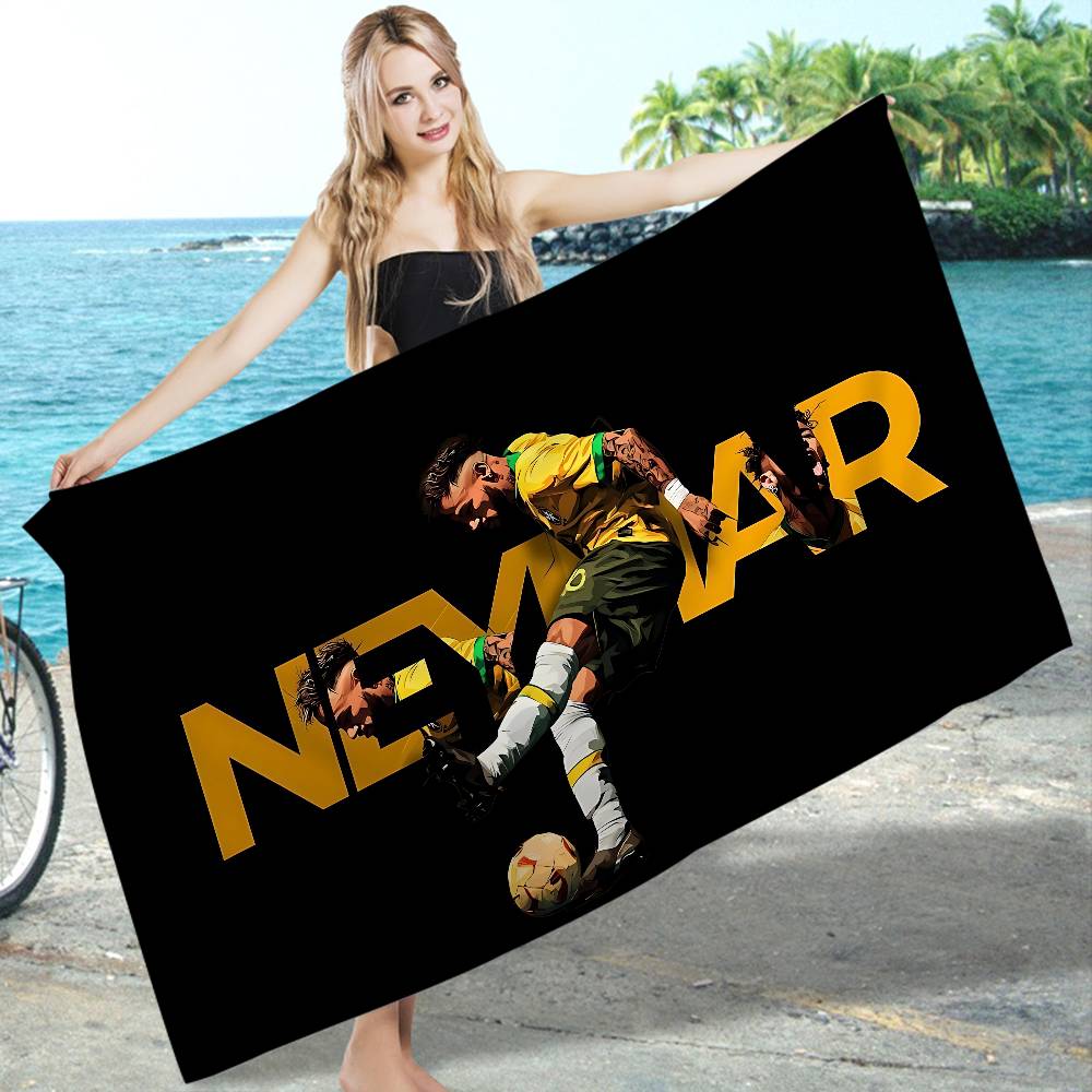 N-Neymar Jr Stella del Calcio Microfibra Telo da Spiaggia Assorbente Asciugatura Rapida Morbido Yoga Nuoto Resort Escursionismo in Montagna Asciugamano