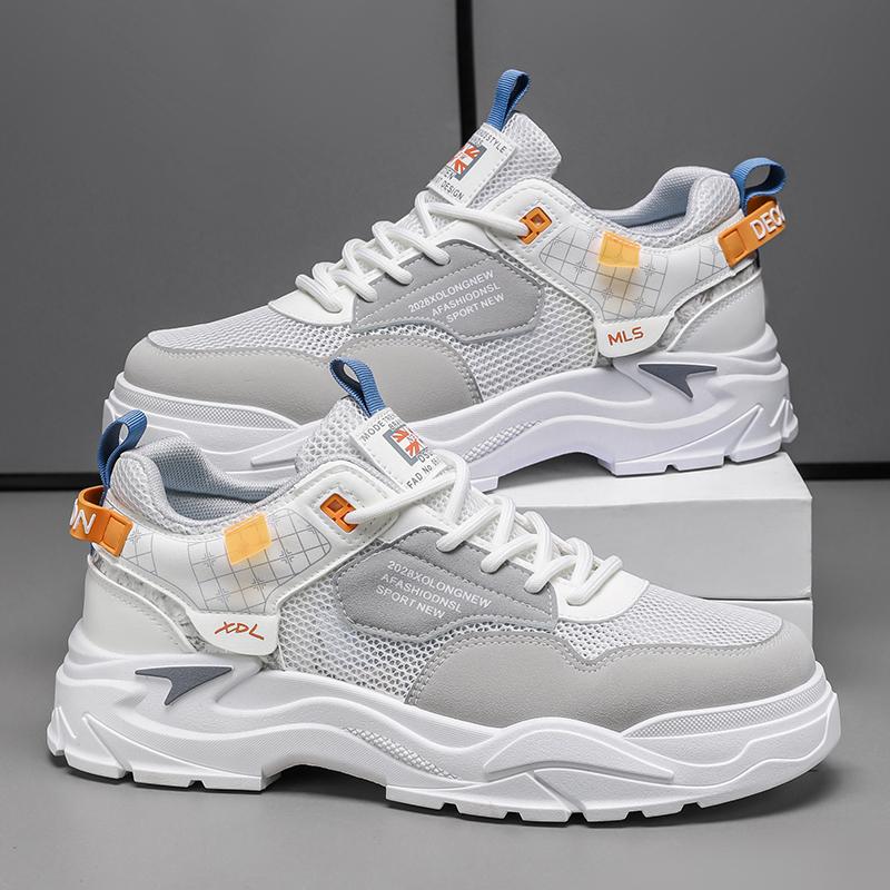 Fashion Men's Shoes Summer Breathable Soft Sole Comfortable Casual Sports Running Shoes Fashionable Low Top Work Shoes Walking Shoes