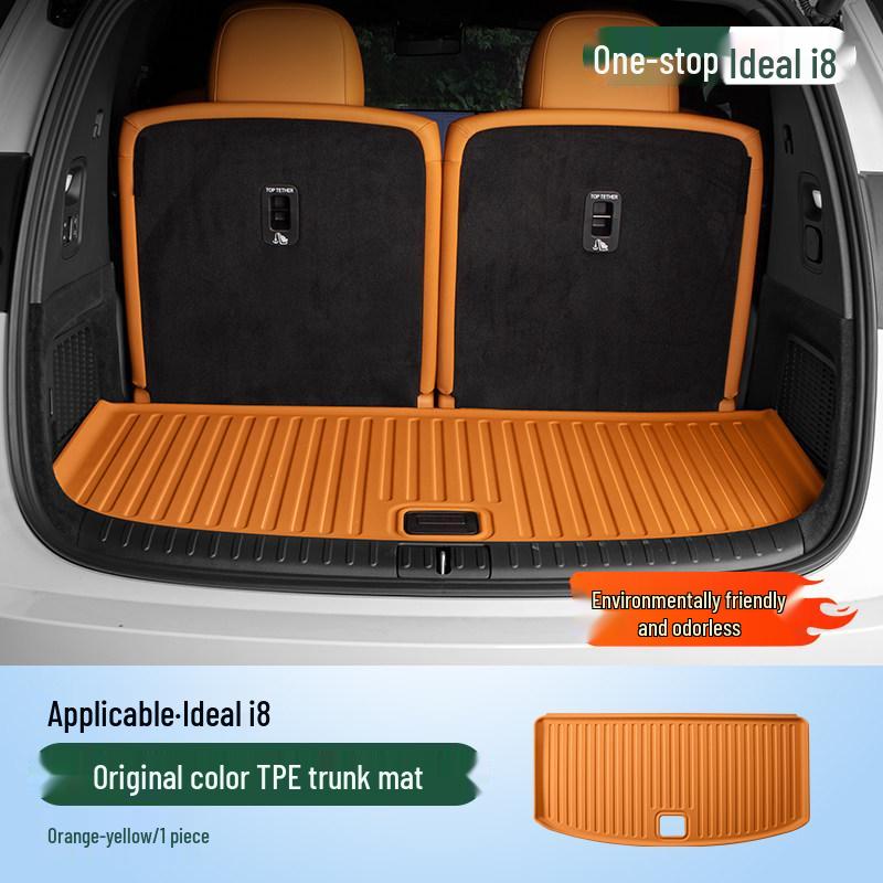 Ideal i6/i8 Trunk Mat: TPE Full Surround, Waterproof, Wear-Resistant Car Accessory