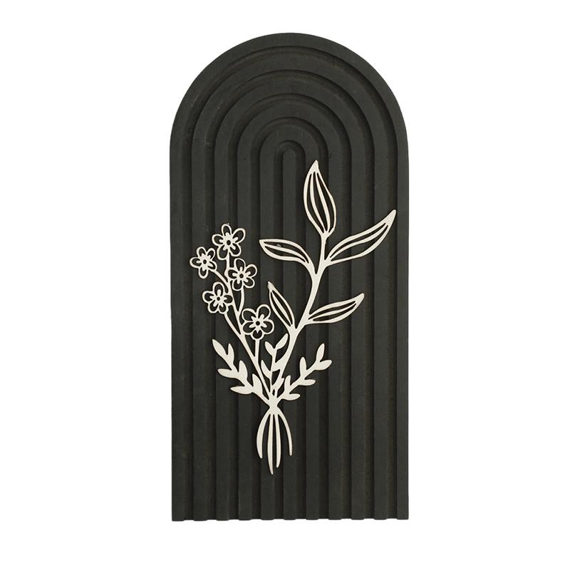 1PC Hollow Flower Pattern Ornaments Bohemia Living Room Pendants Creative Wood Unique Wall Hanging Homestay Crafts DIY Home Decor