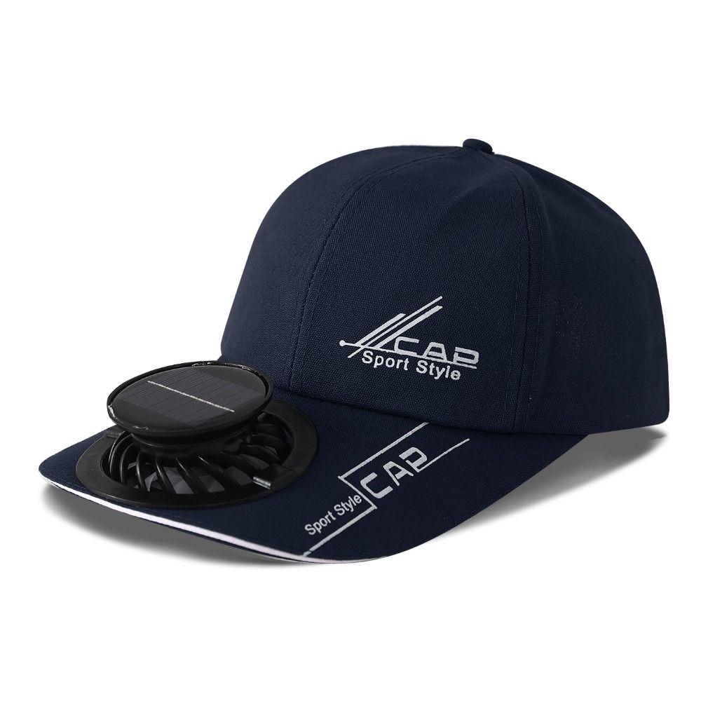 

Portable Sunscreen Baseball Hat Breathable Sunshade Duckbill Cap for 3.7V600mAh Sport темно-синий