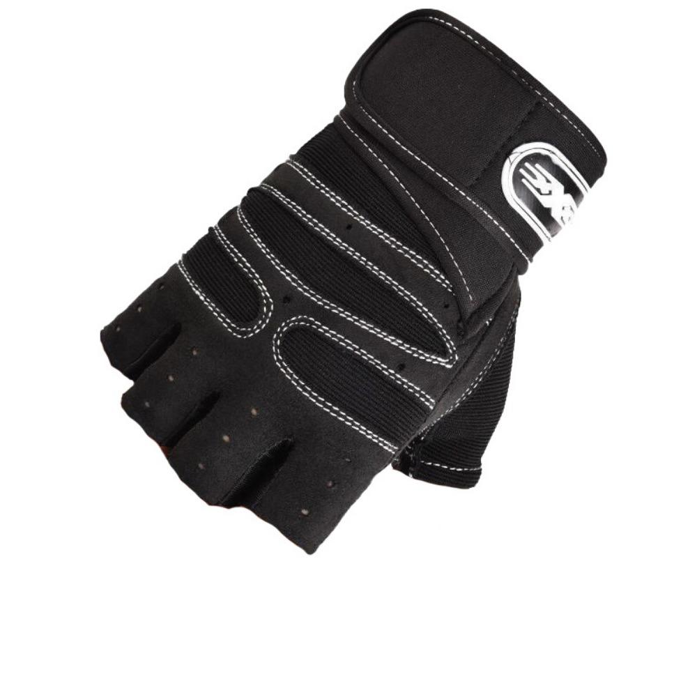 

Фитнес-перчатки Мужские и женские дышащие удлиненные напульсники Тяжелая атлетика фитнес специальные уличные спортивные перчатки с полупальцами для велоспорта L