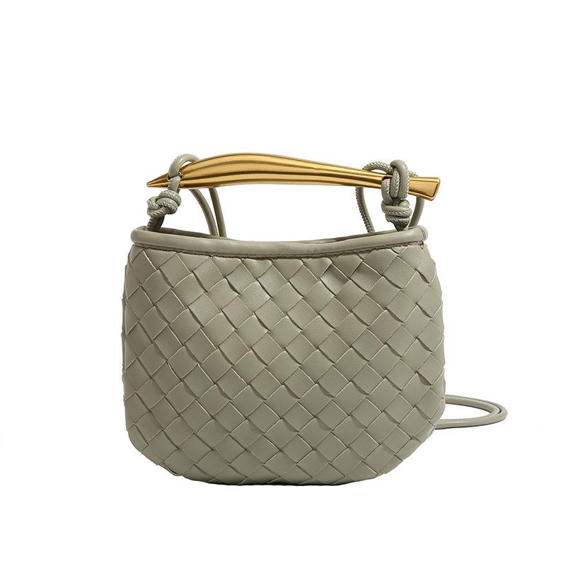 Cute Mini Sardine Woven Bag Small Trumpet Hand Holding Crossbody Braided Women's Bag