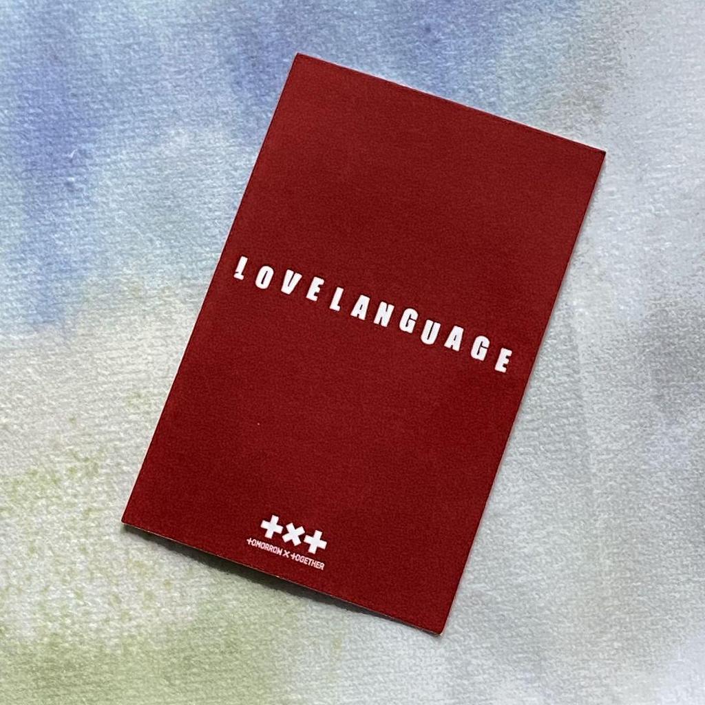 [USED] TXT Beomgyu Love Language Public Broadcast Korean Trading Card